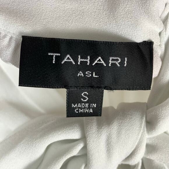 Riley & Rae White Bow Tie Sleeveless CorpCore Blouse Size S NWT - Picture 5 of 8